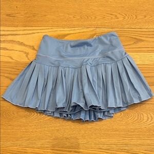 Sky Blue Goldhinge Pleated Tennis Skirt